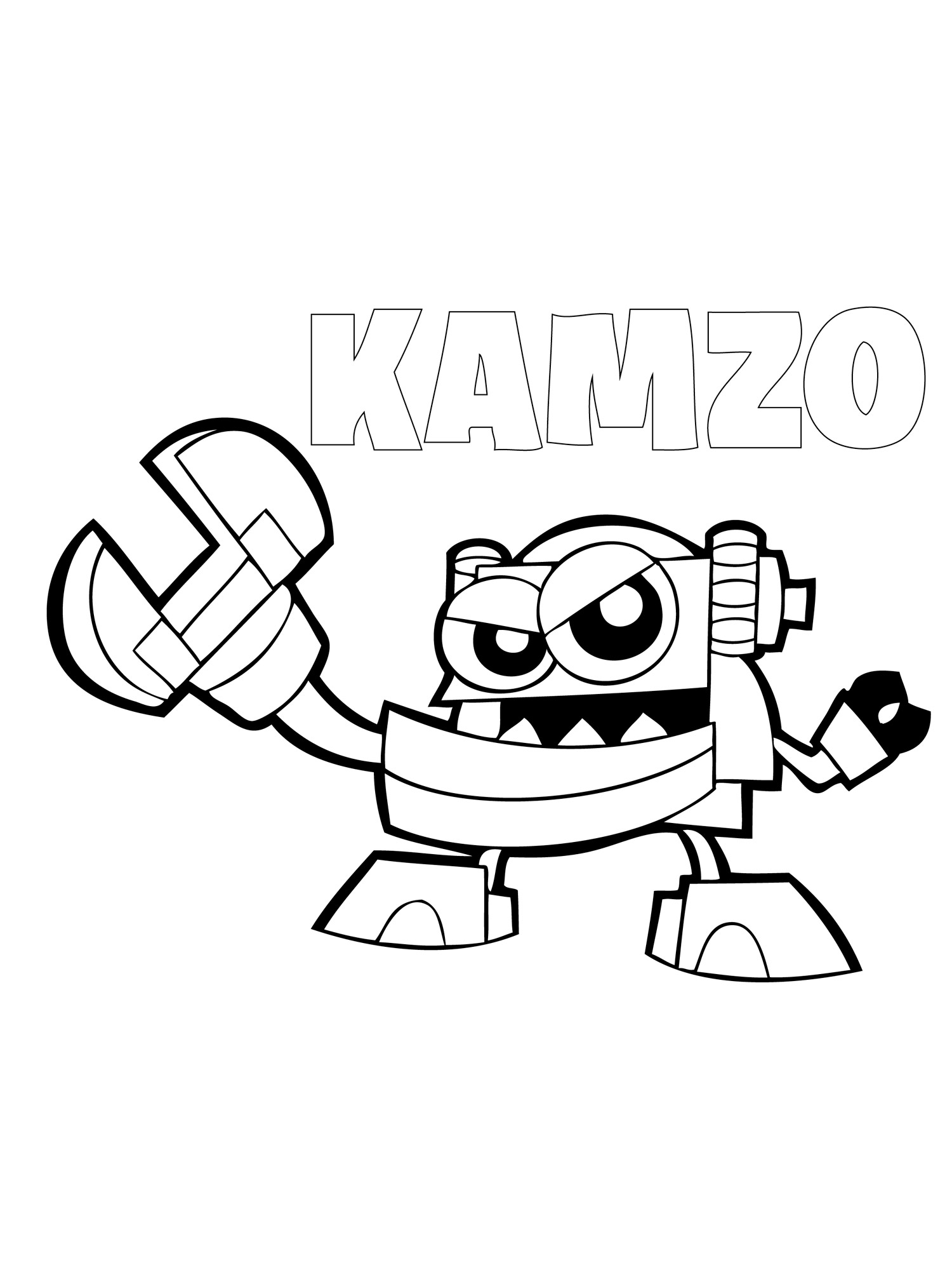Kamzo coloring page