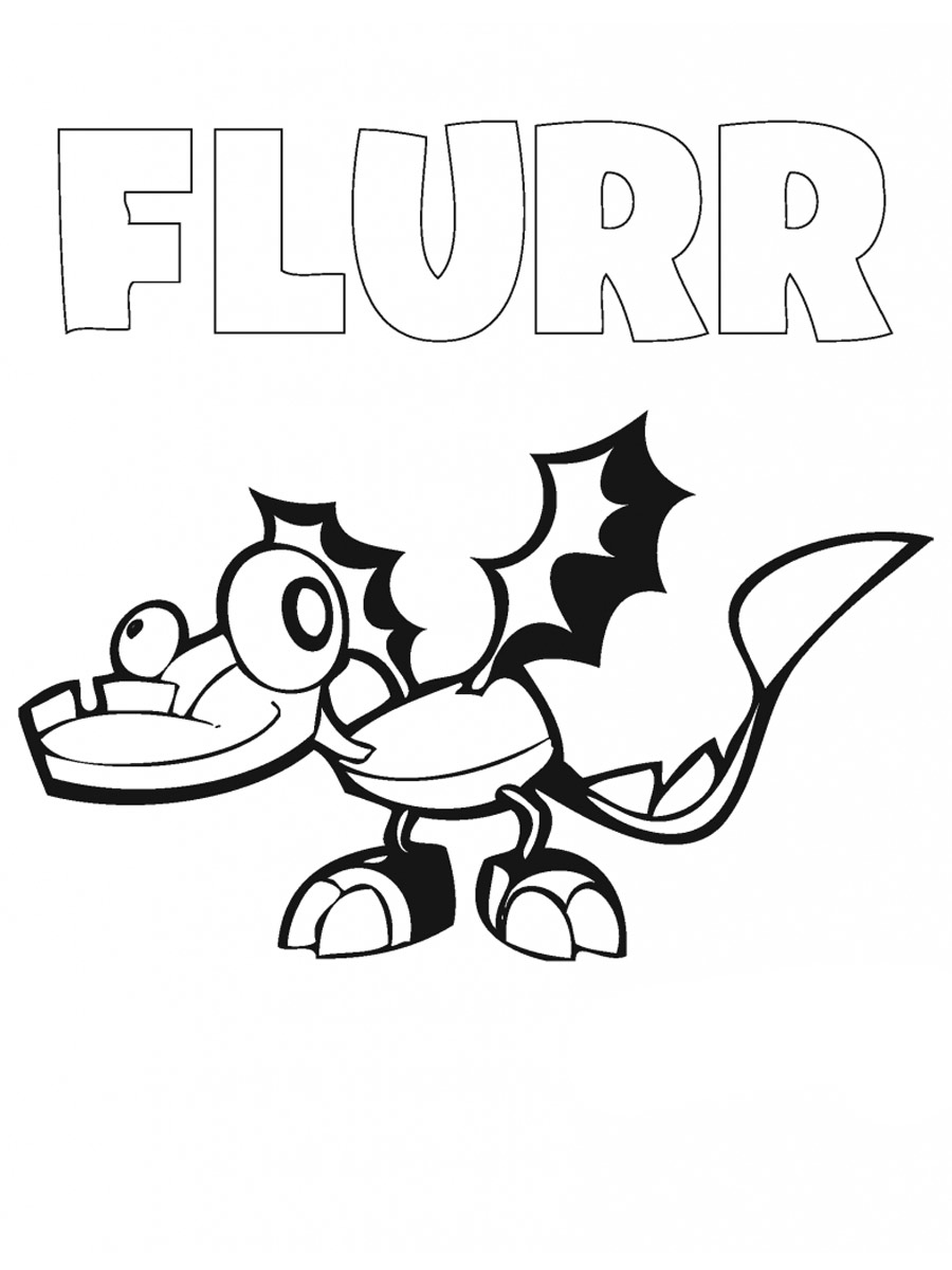 Flurr coloring page