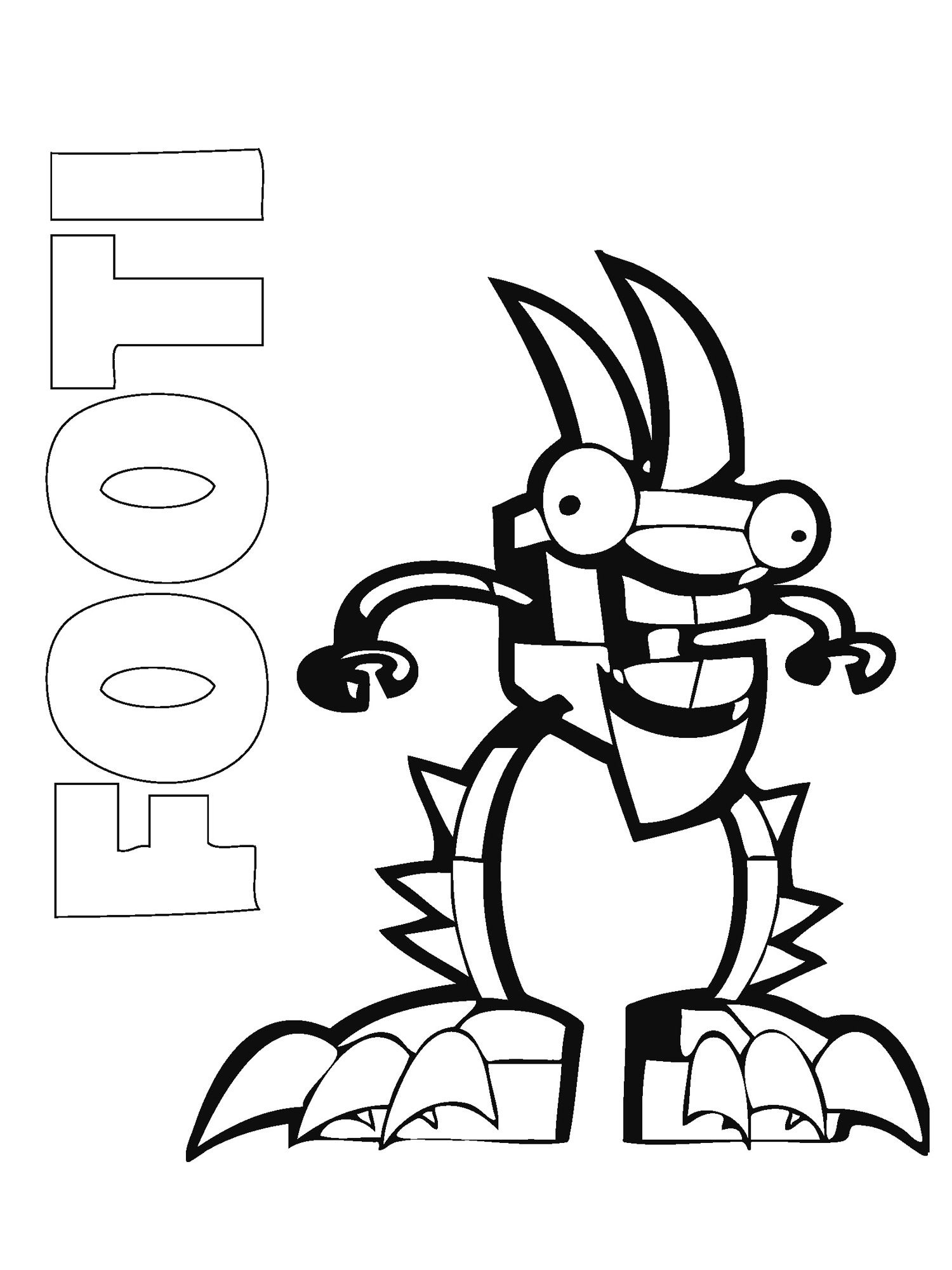 Footi coloring page