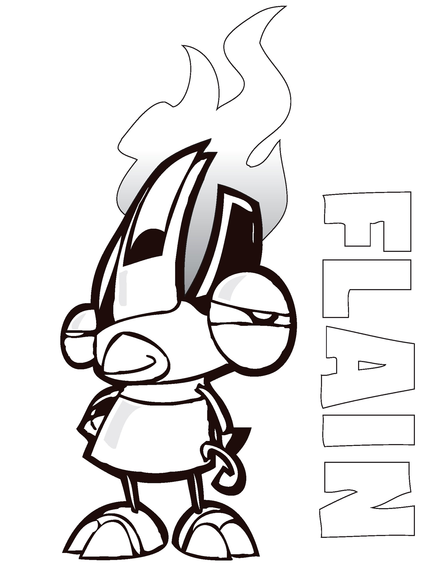 Flain coloring page
