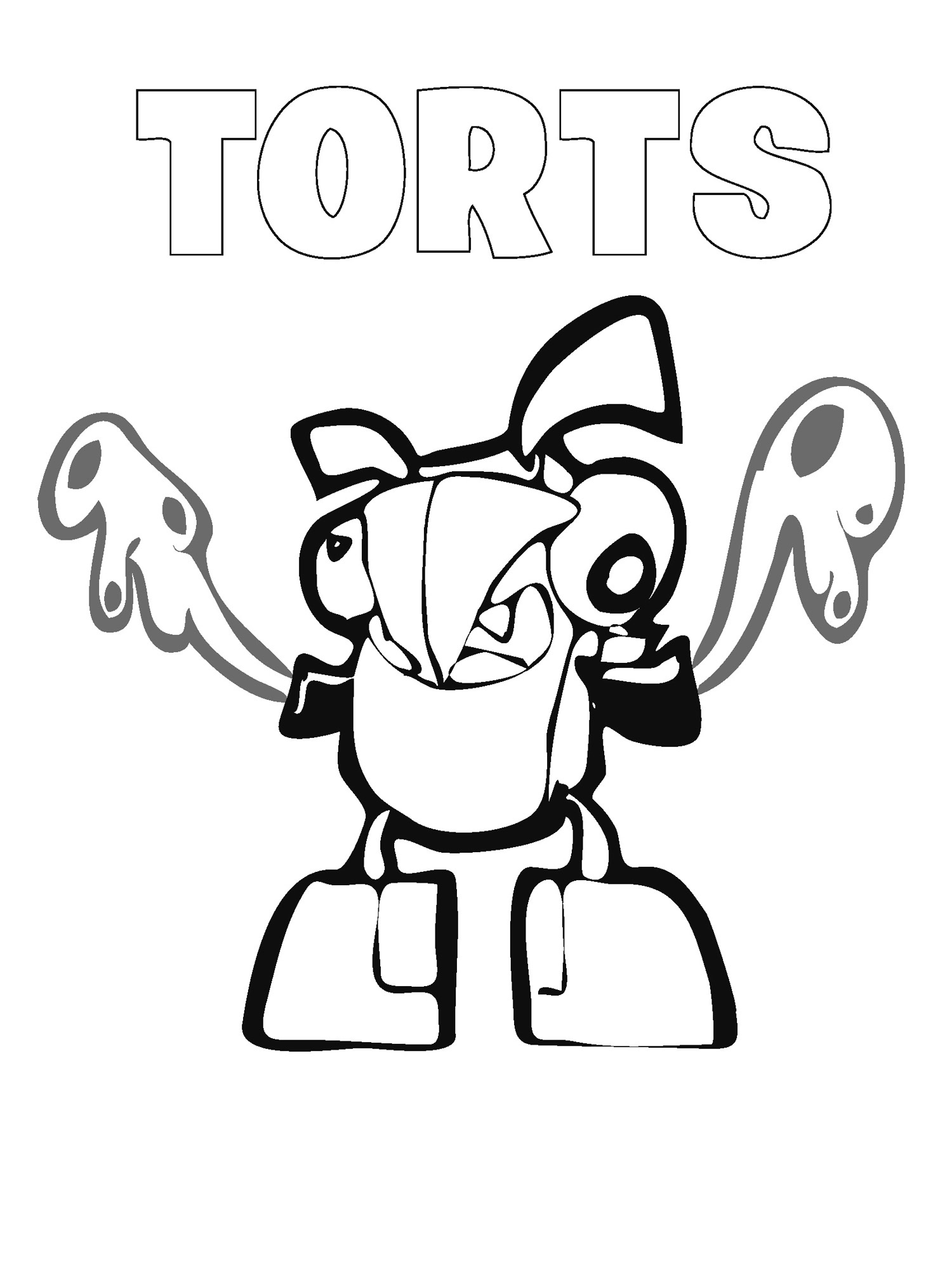 Torts coloring page