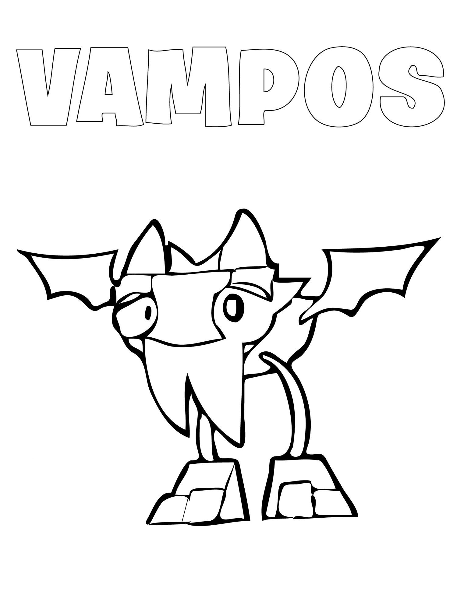 Vampos coloring page