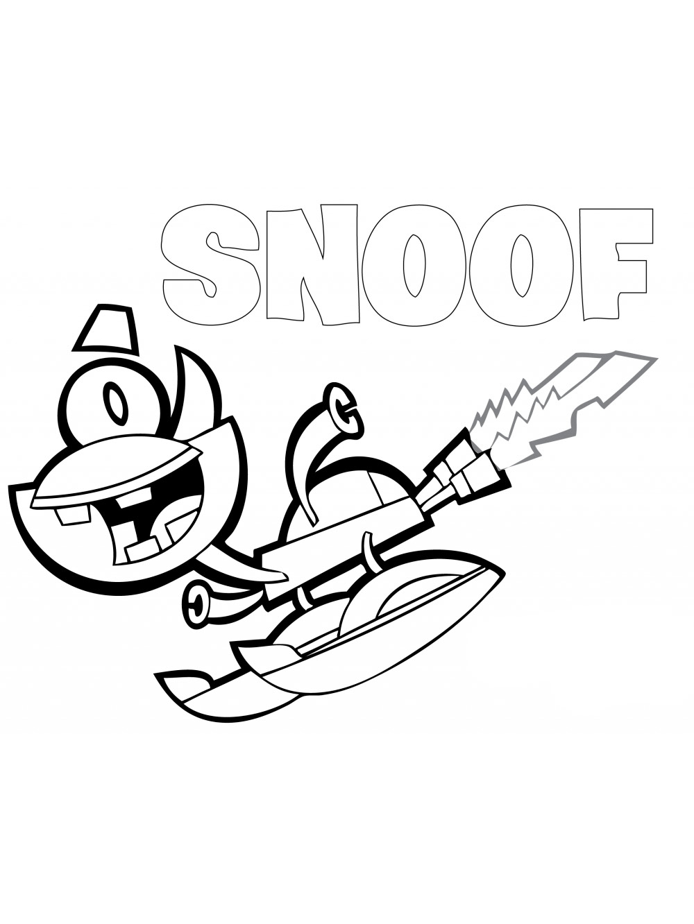 Snoof coloring page