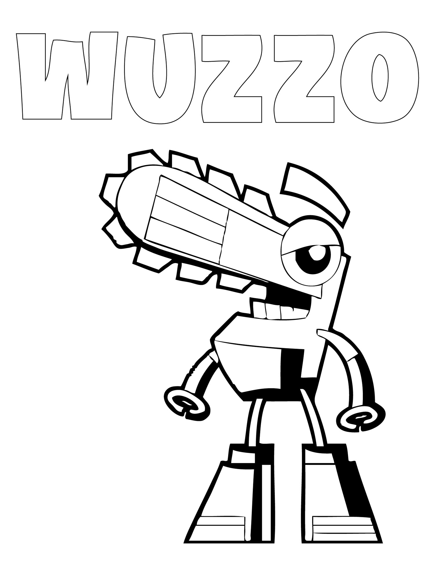 Wuzzo coloring page