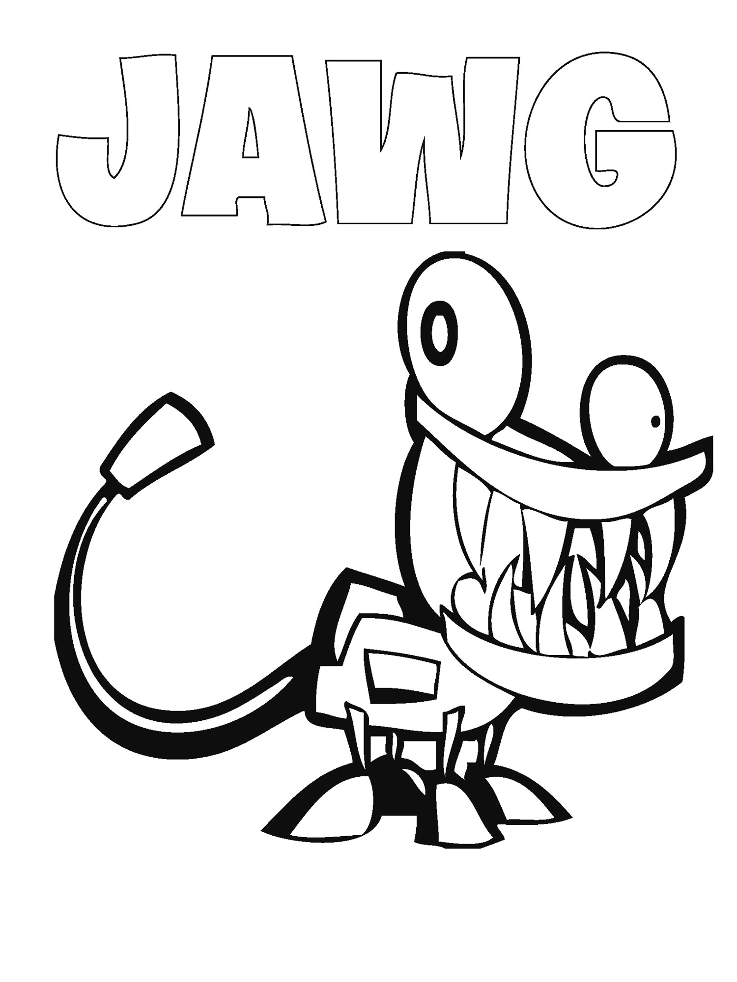 Jawg coloring page
