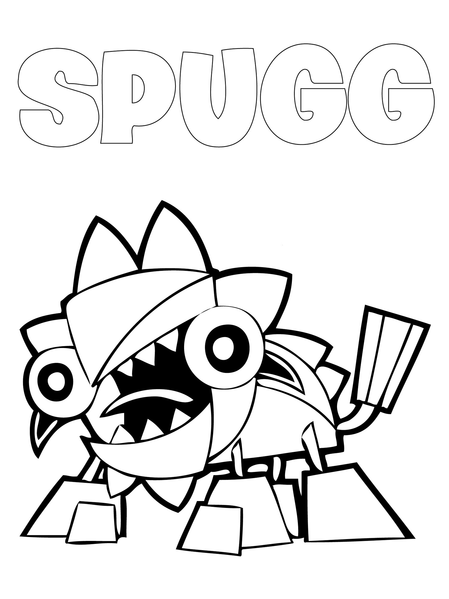 Spogg coloring page