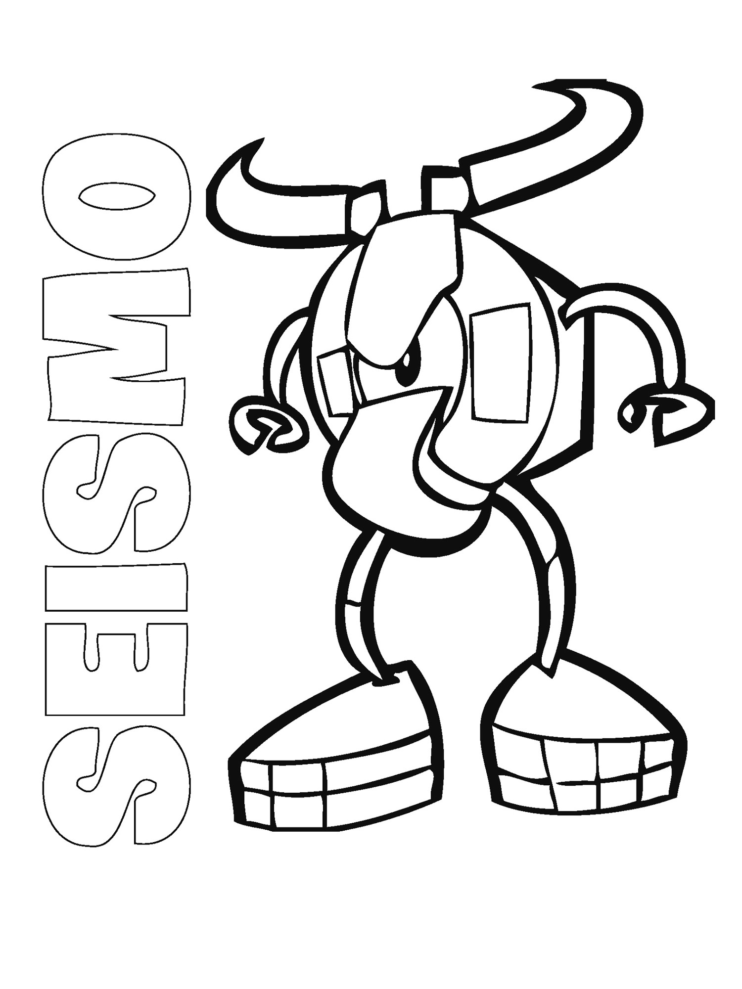 Seismo coloring page