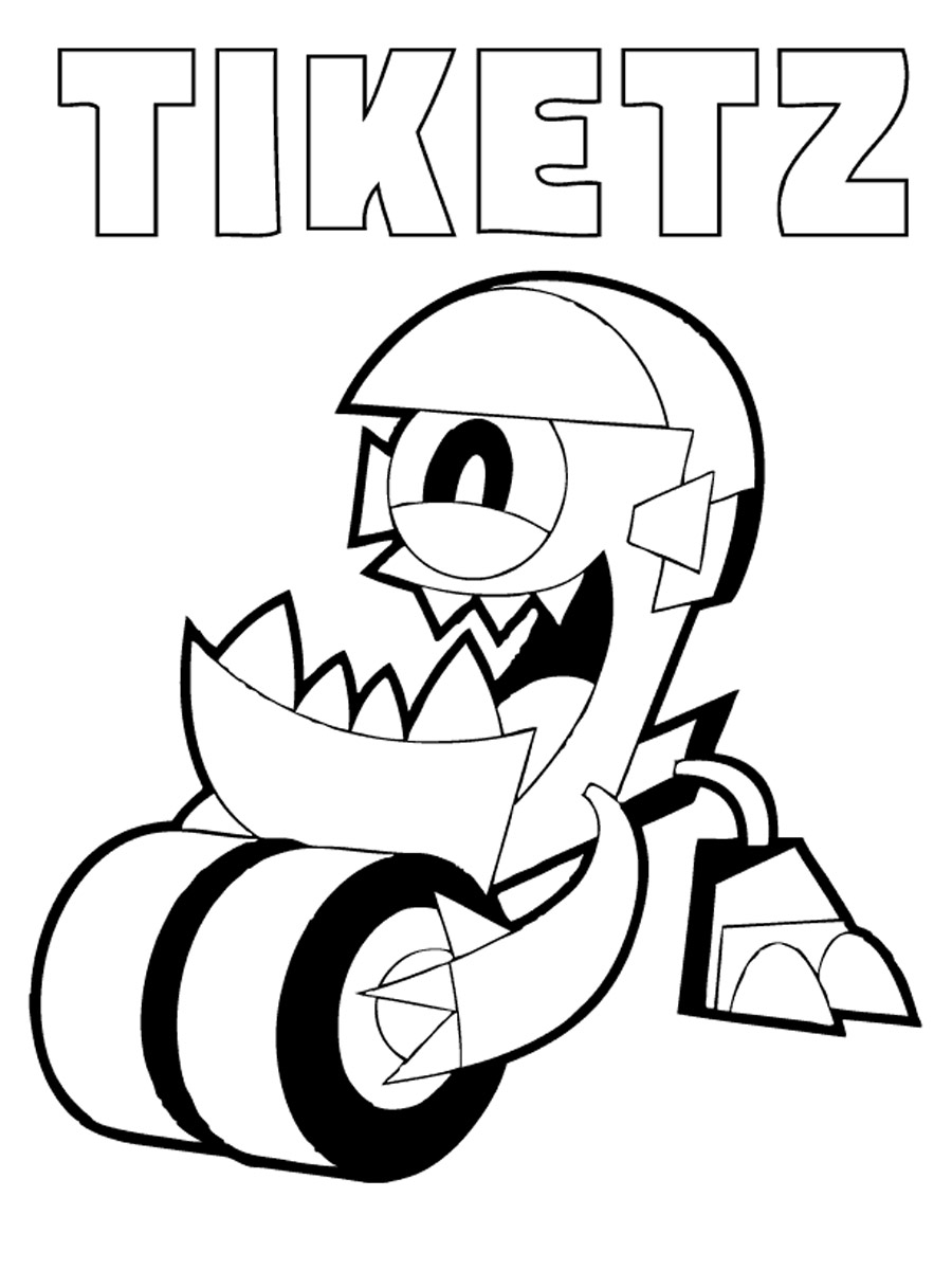 Tiketz coloring page