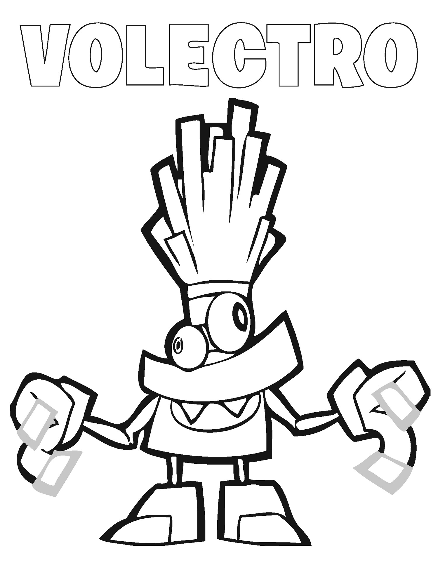 Volectro coloring page