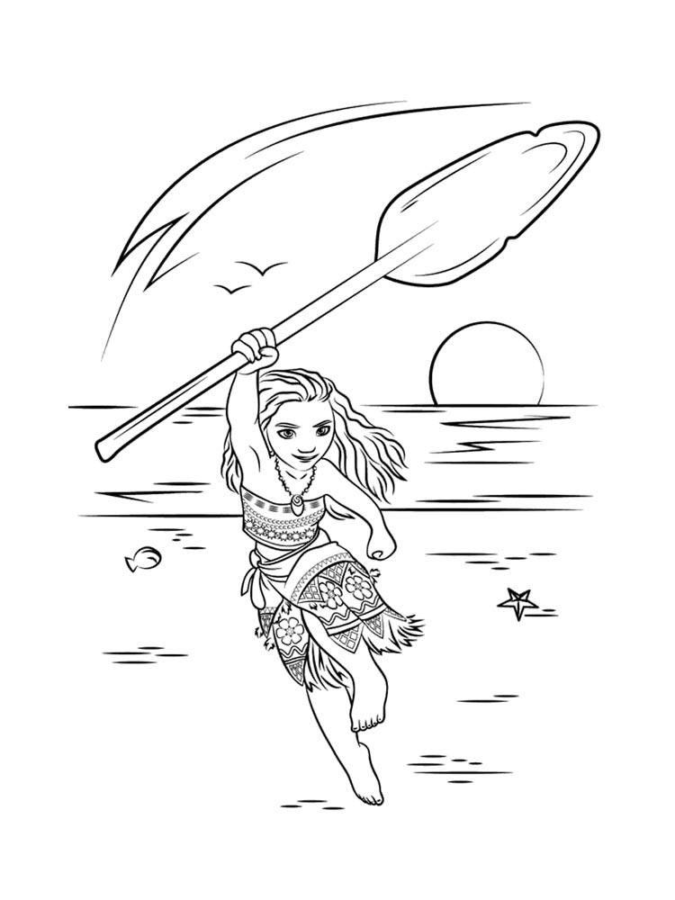 Moana 12 coloring page