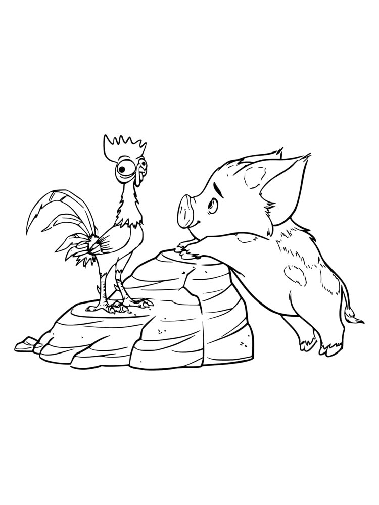 Moana 13 coloring page