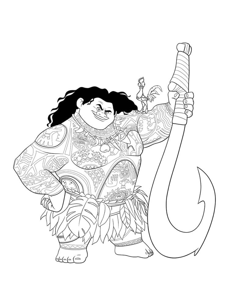 Moana 14 coloring page