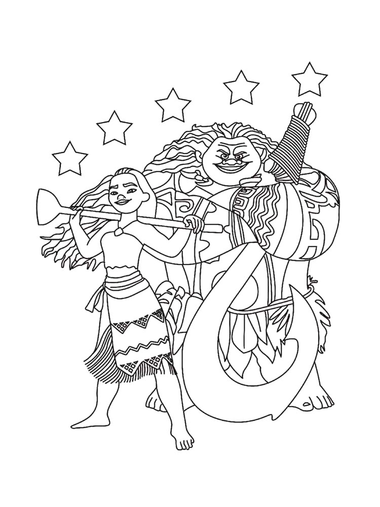 Moana 15 coloring page