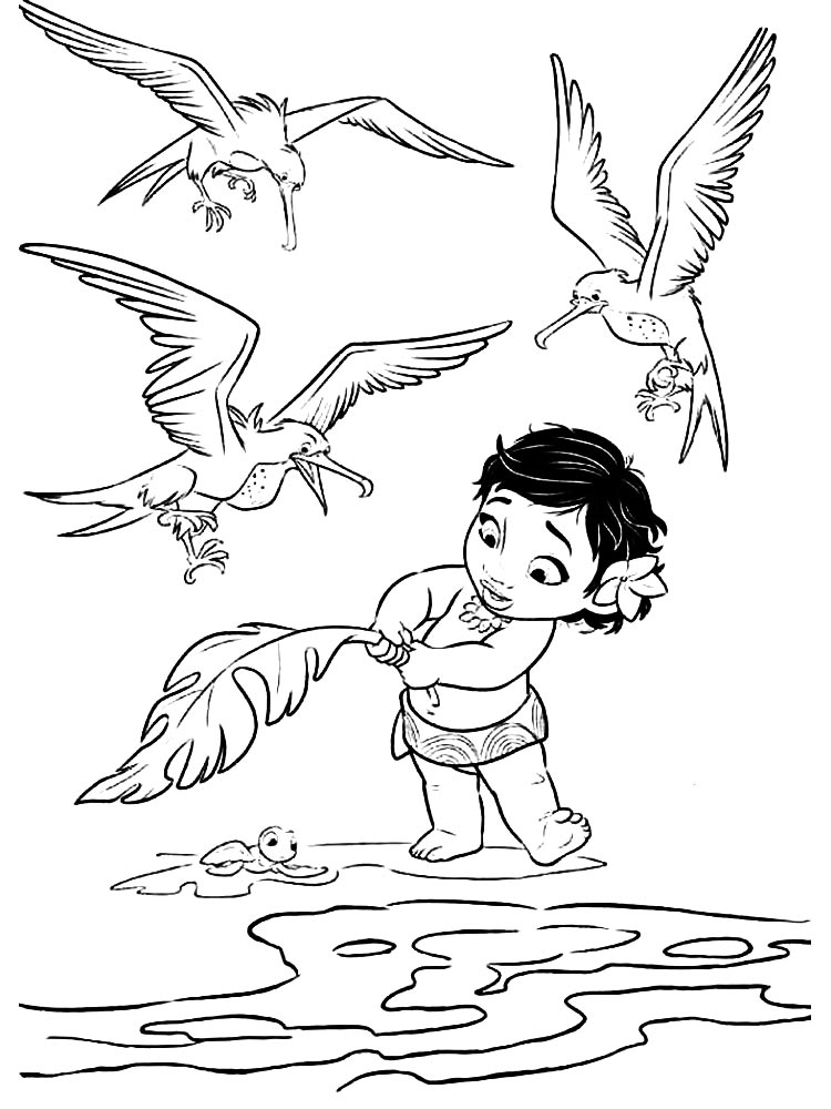 Moana 16 coloring page