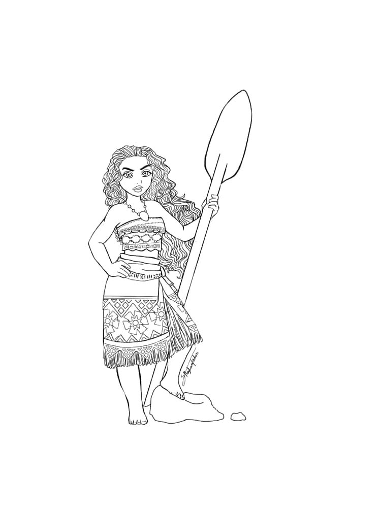 Moana 17 coloring page