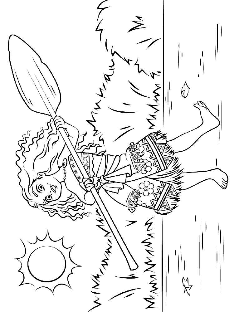 Moana 18 coloring page