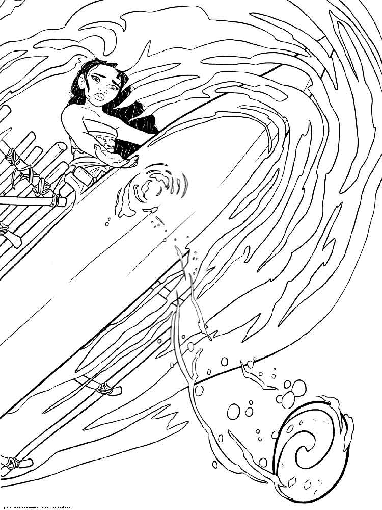 Moana 19 coloring page