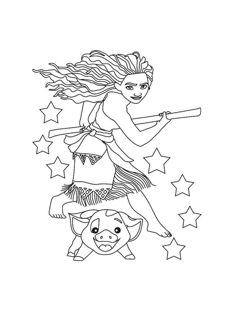 Moana 2 coloring page