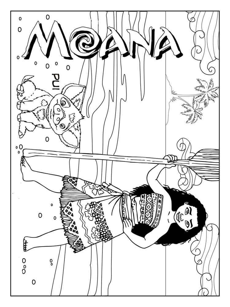 Moana 22 coloring page