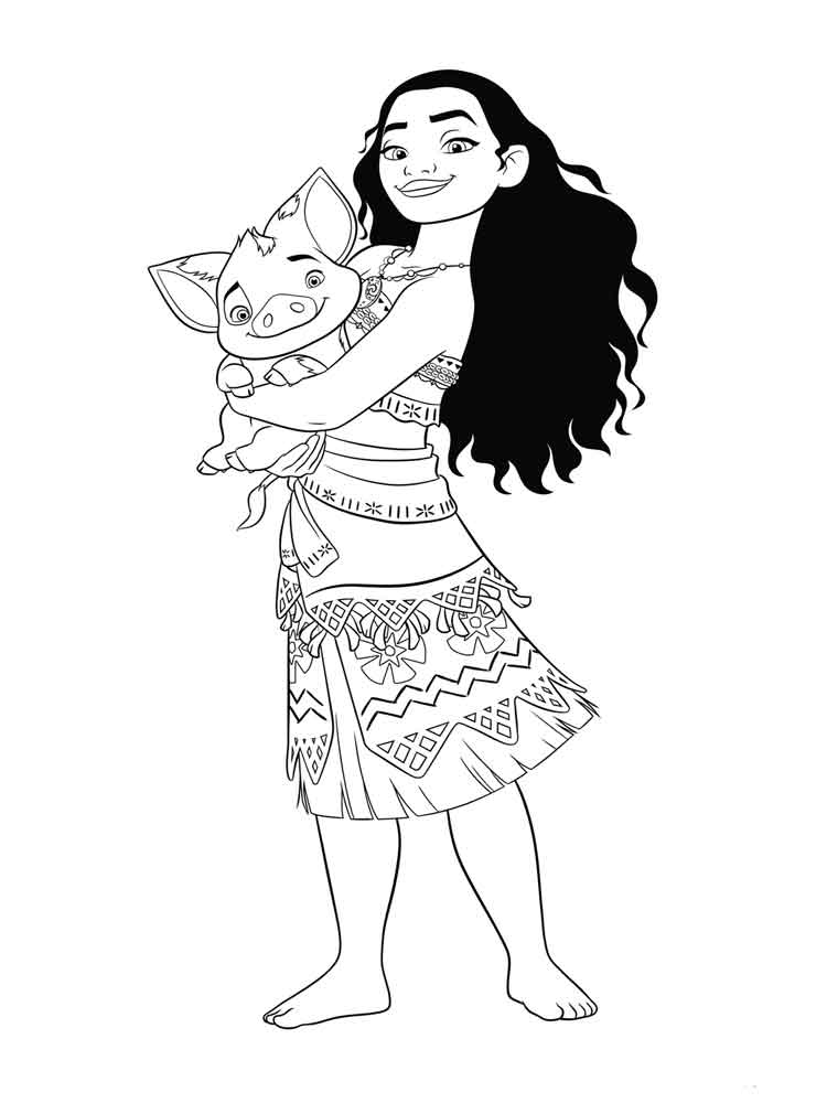 Moana 24 coloring page