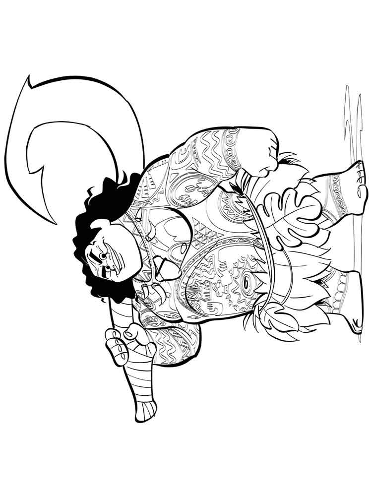 Moana 27 coloring page