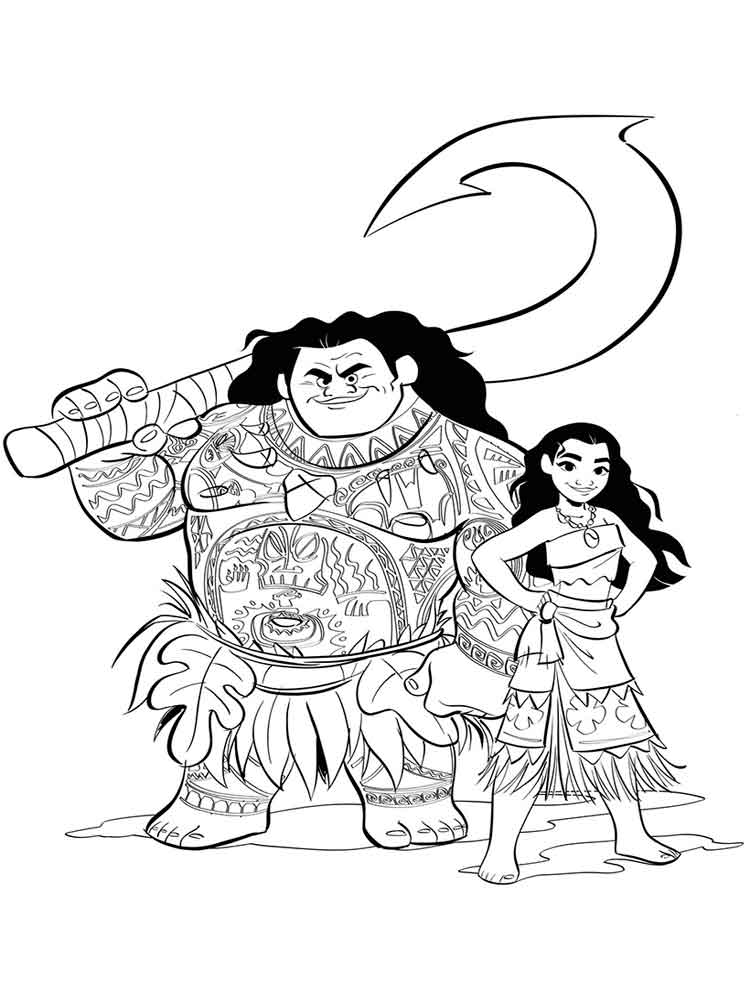 Moana 28 coloring page
