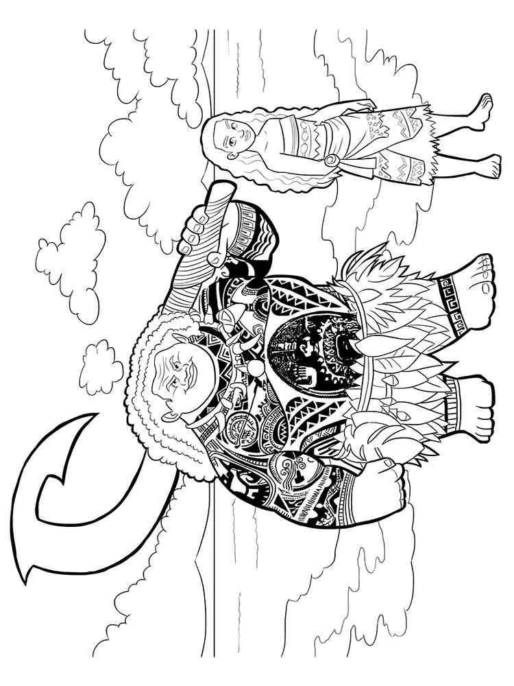 Moana 29 coloring page