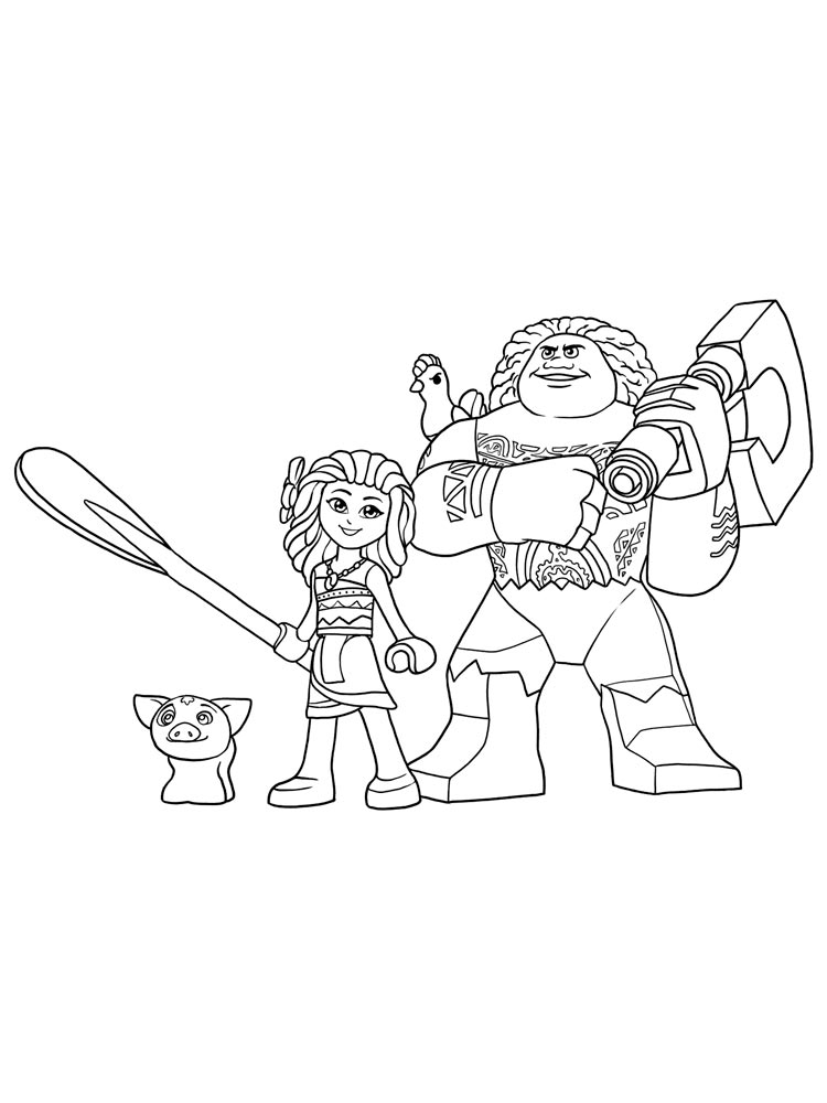 Moana 3 coloring page