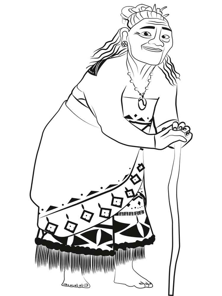 Moana 32 coloring page