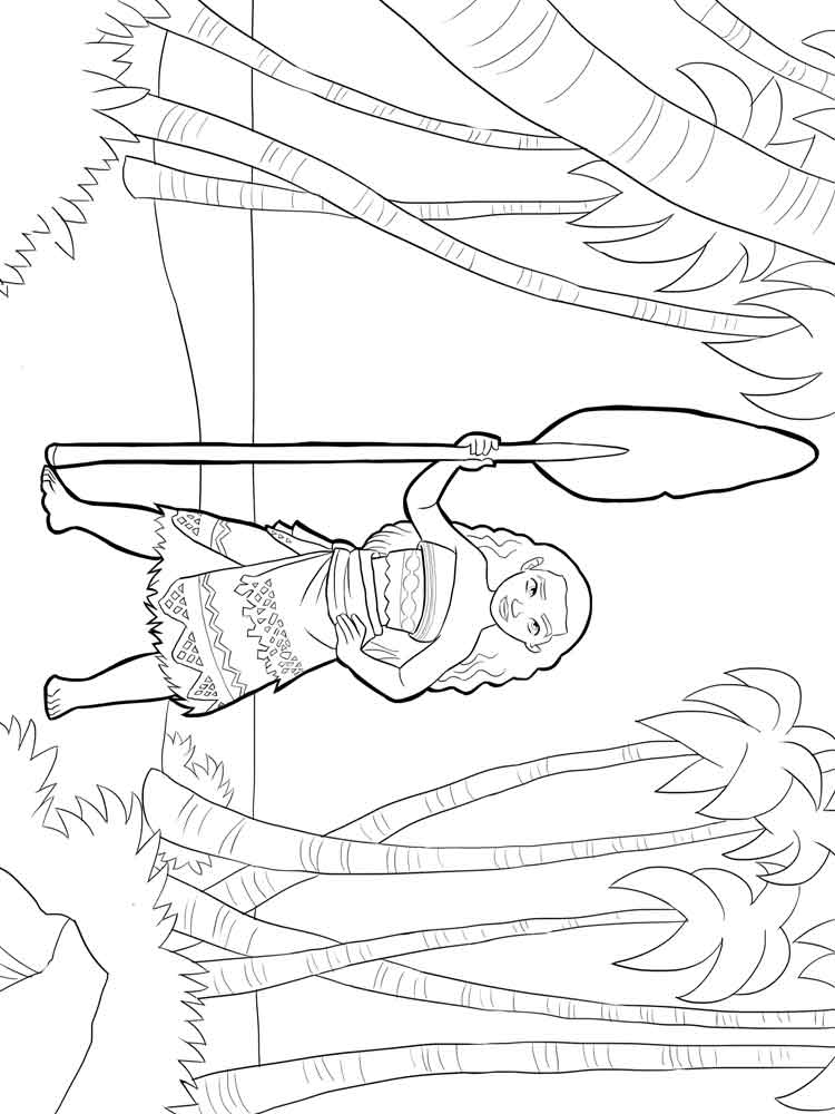 Moana 39 coloring page