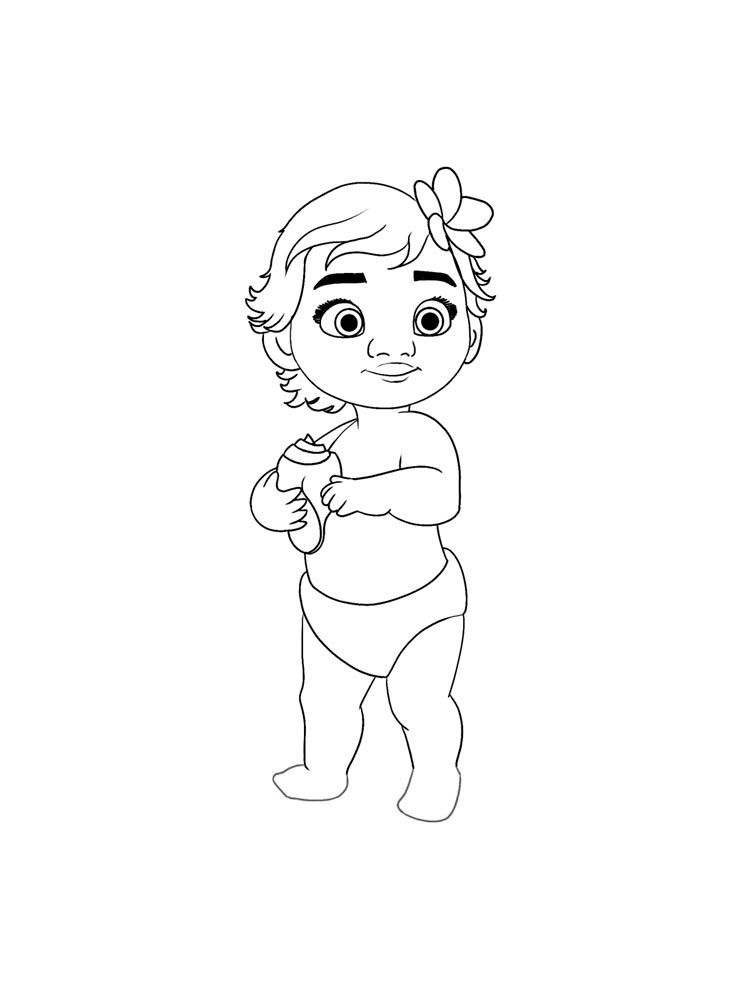 Moana 6 coloring page