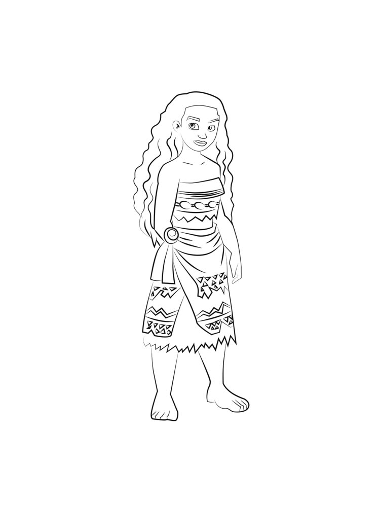 Moana 9 coloring page