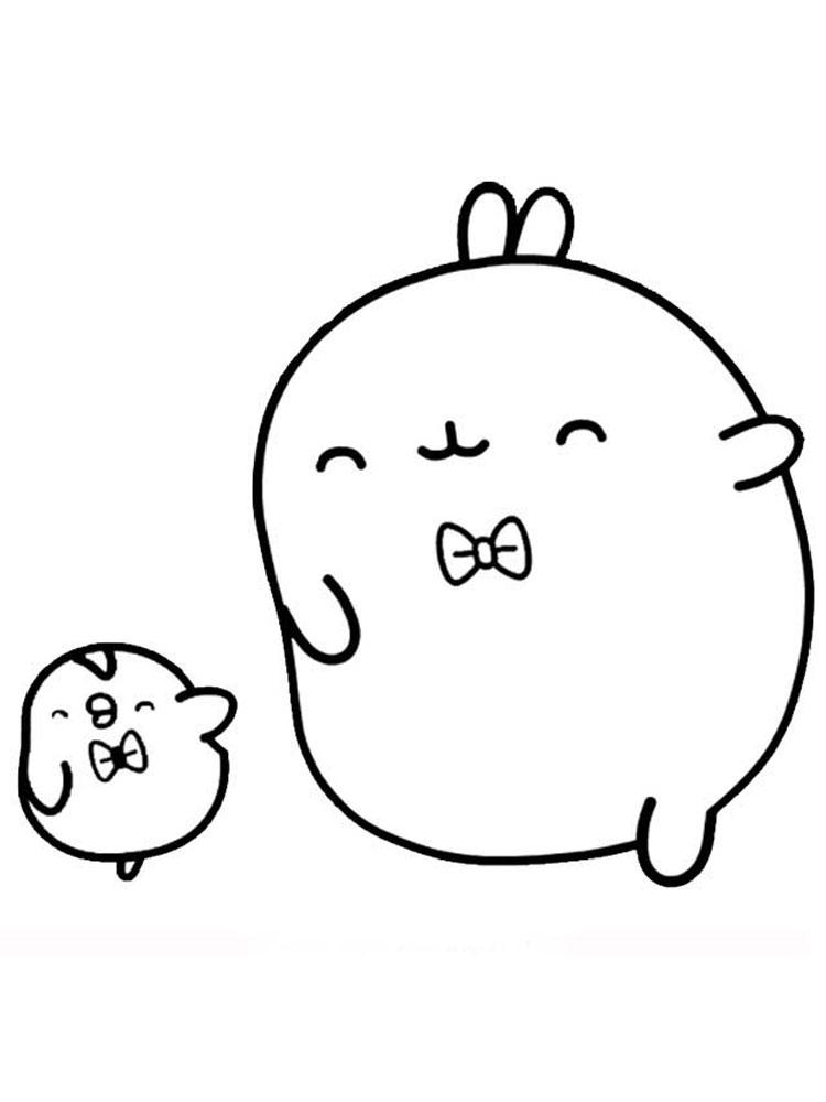 Molang 10 coloring page