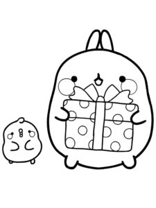 Molang 11 coloring page