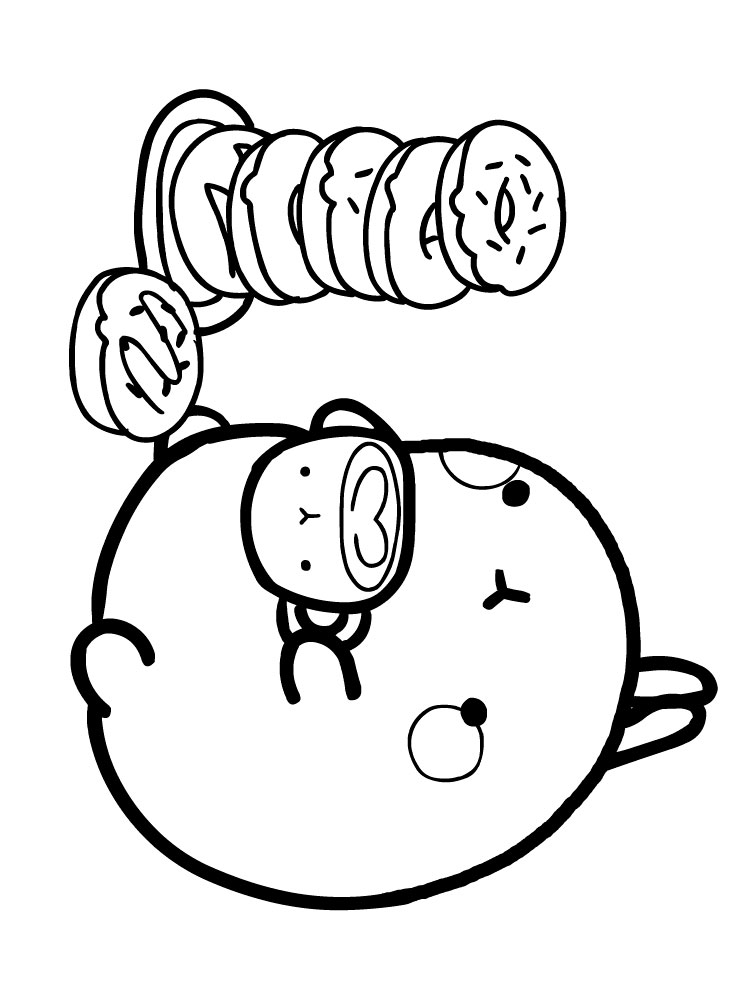 Molang 12 coloring page