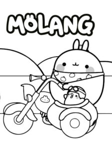 Molang 15 coloring page