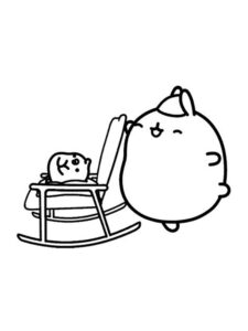 Molang 16 coloring page