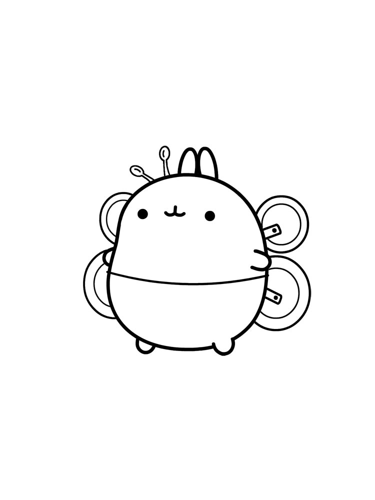 Molang 2 coloring page