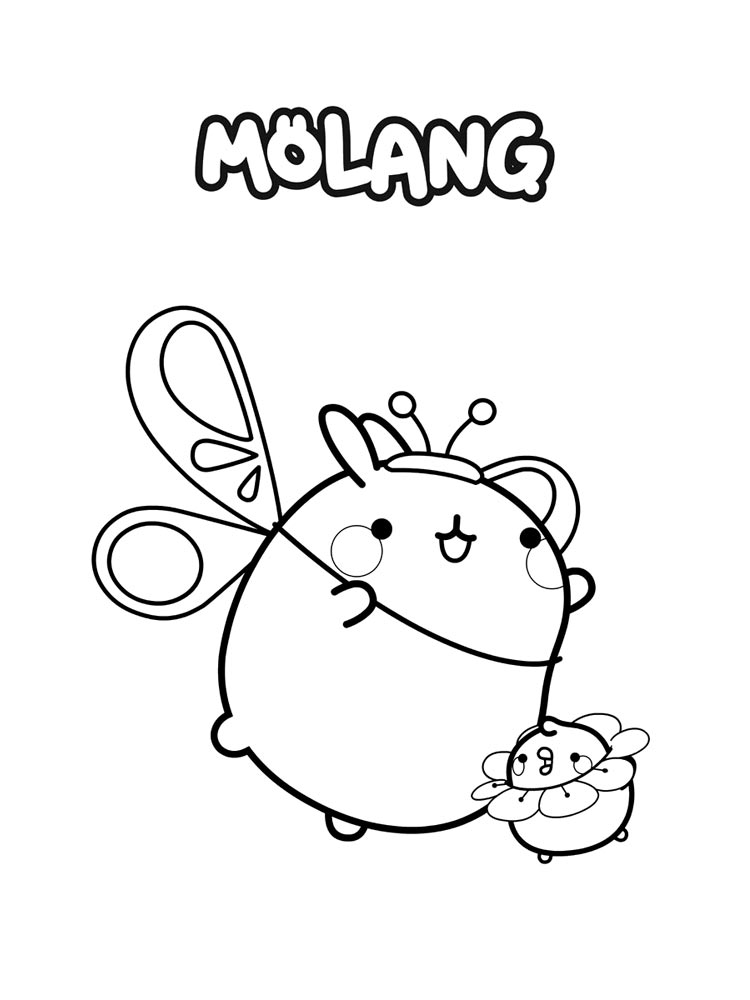 Molang 5 coloring page