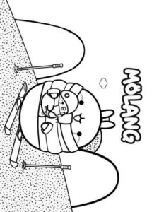 Molang 7 coloring page