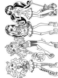 Dolls Monster High coloring page