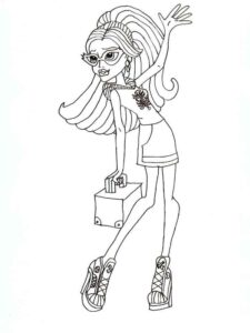 Ghoulia Yelps coloring page