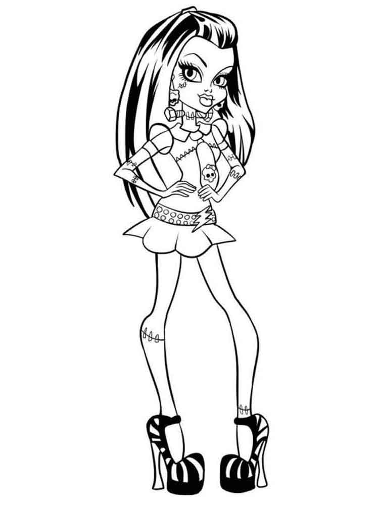 Frankie Stein coloring page