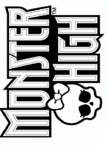 Logo Monster High coloring page