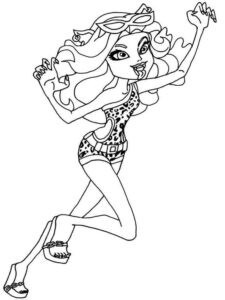 Monster High Clawdeen Wolf coloring page