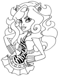 Clawdeen Wolf coloring page