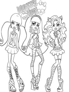 Monster High 113 coloring page