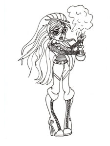 Cool Ghoulia Yelps coloring page