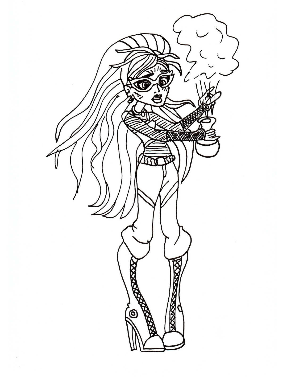Cool Ghoulia Yelps coloring page