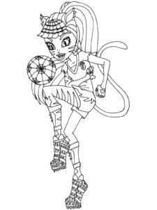 Toralei Stripe with ball coloring page
